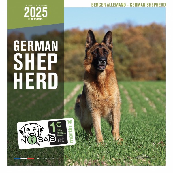 CALENDRIER chien 2025 BERGER ALLEMAND MARTIN SELLIER