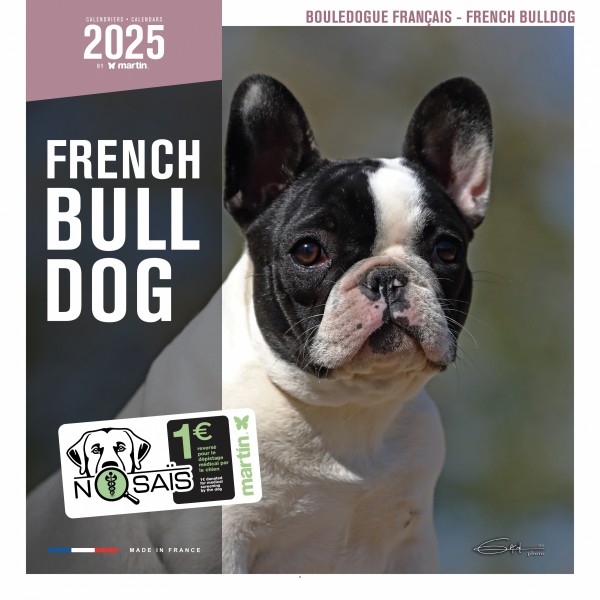 copy of Calendrier chien 2023-2024 Bouledogue français MARTIN SELLIER