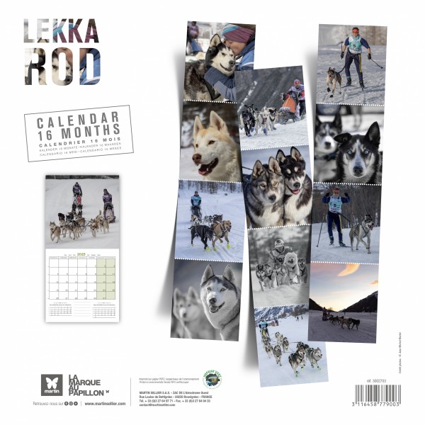 CALENDRIER chien 2025 LEKKAROD CHIENS DE TRAINEAUX MARTIN SELLIER