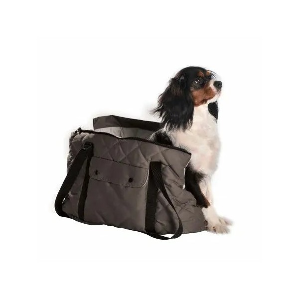 SAC DE TRANSPORT pour chien couleur camel PROMENADE BOBBY