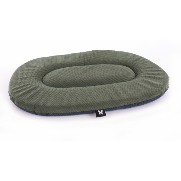 COUSSIN OVALE PLAT pour chien et chat Collection CLASSIC couleur vert MARTIN SELLIER