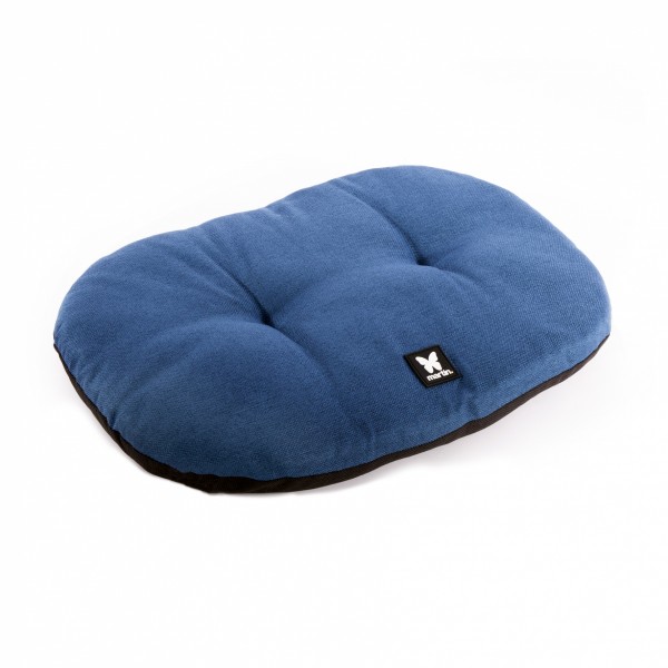 COUSSIN OVALE OUATINE pour chien et chat Collection CLASSIC couleur bleu foncé MARTIN SELLIER