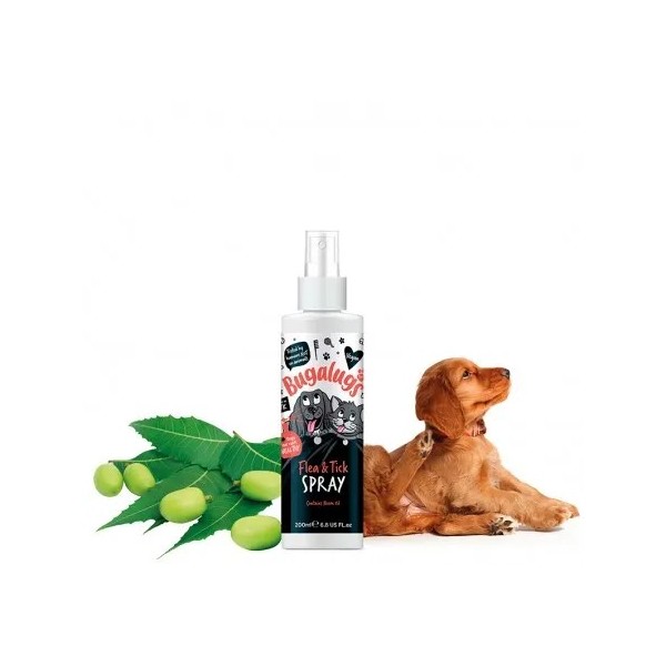 SPRAY ANTIPARASITAIRE pour chien FLEA & TICK BUGALUGS