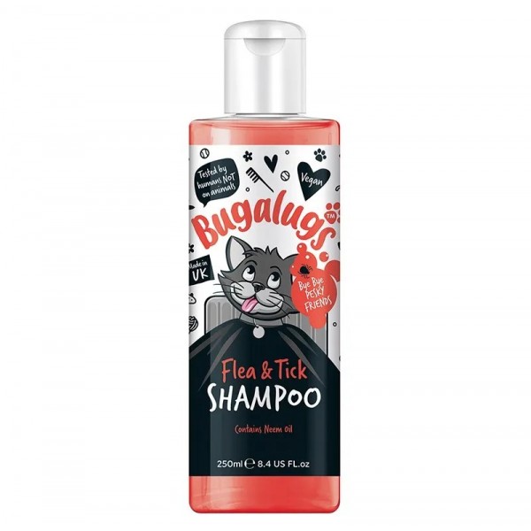 SHAMPOOING INSECTIFUGE pour chat FLEA & TICK BUGALUGS