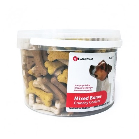 Friandises pour chien Biscuits os Mix 1,3 kg FLAMINGO