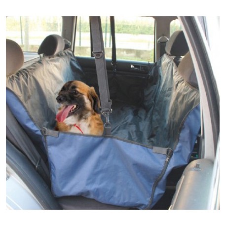 Housse protection auto bleu pour chien CAMON - DOGFRENCHTOUCH