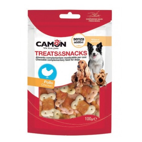 Biscuits enrobés de poulet pour chien CAMON