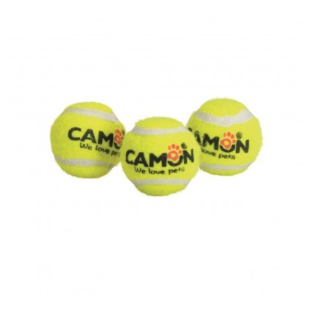 Lot de 3 petites balles de tennis sonores CAMON