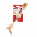 Stick MATATABI pour chat avec plumes + balle en jute CAMON