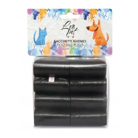 SACS RAMASSE-CROTTES pour chien couleur noir LEOPET