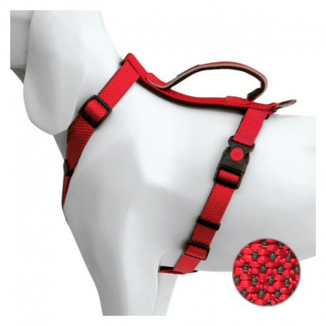 Harnais d'extérieur en nylon pour chiens, réglable Taille S Couleur Rouge