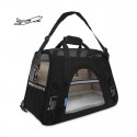 Sac de transport bandoulière pour chien couleur noir FLY FREEDOG