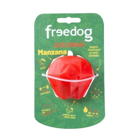 Jouet distributeur friandises POMME pour chien ou chat FREEDOG