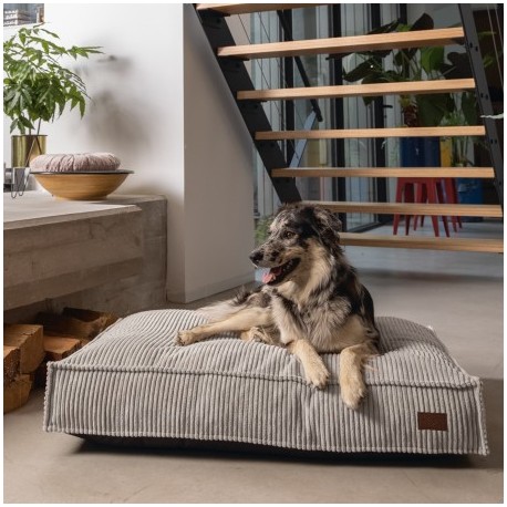 Matelas VELOURS CÔTELE marron pour chien DESIGNED BY LOTTE