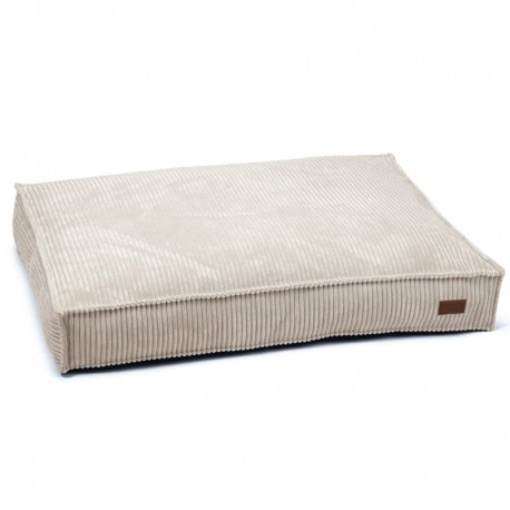 Matelas VELOURS CÔTELE gris pour chien DESIGNED BY LOTTE