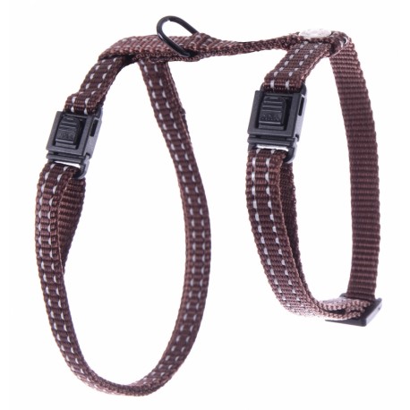 Harnais réglable nylon "Flash"  marron pour chat  ARKA HAOK