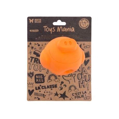 Jouet cochon latex Orange PM pour chien MARTIN SELLIER