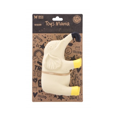 Jouet Collection 4 pattes ELEPHANT jaune/gris pour chien MARTIN SELLIER