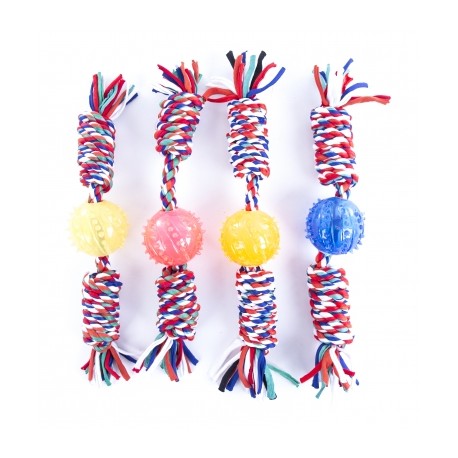 Jouets pour petits chiens et chiots LOT de 4 cordes + balle MARTIN SELLIER