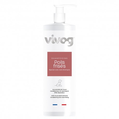 Shampooing professionnel pour chien - Poils laineux, bouclés, cordés - Volumisant - Vivog