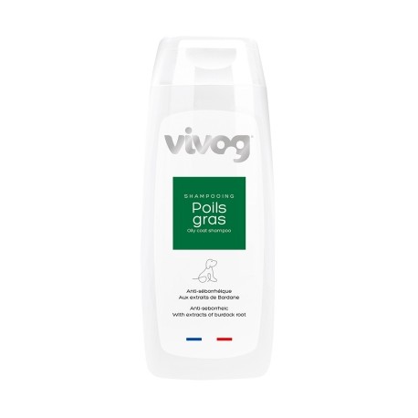 Shampooing professionnel pour chien Poils gras Anti odeurs VIVOG