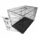 Cage de transport pliante longueur 47,5cm  pour chien en métal VIVOG