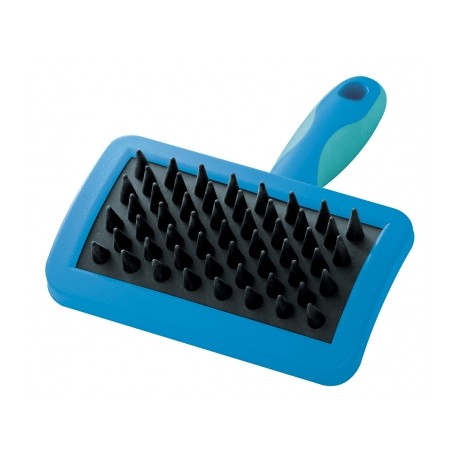 Brosse de Massage Tête pivotante poils longs pour chien et chat VIVOG