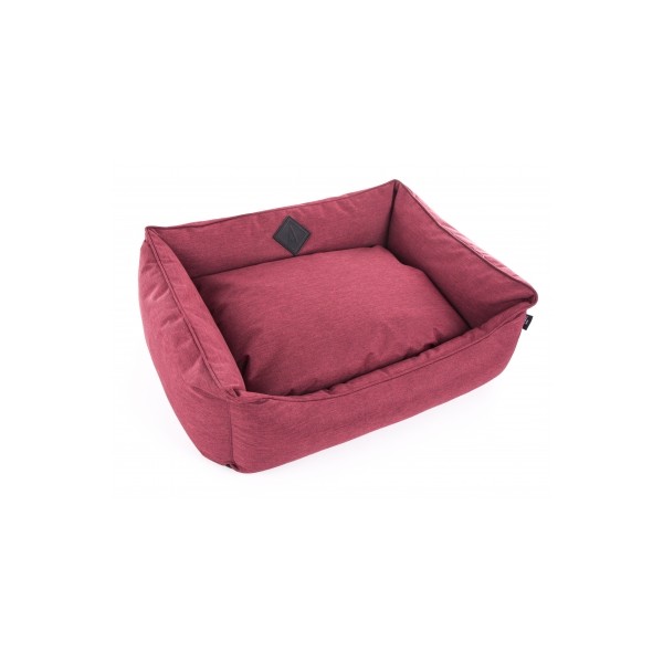 Corbeille domino rouge entièrement déhoussable pour chien et chat Collection Croisette MARTIN SELLIER