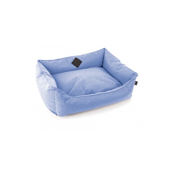 Corbeille domino bleu entièrement déhoussable pour chien et chat Collection Croisette MARTIN SELLIER