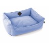 Corbeille domino bleu entièrement déhoussable pour chien et chat Collection Croisette MARTIN SELLIER