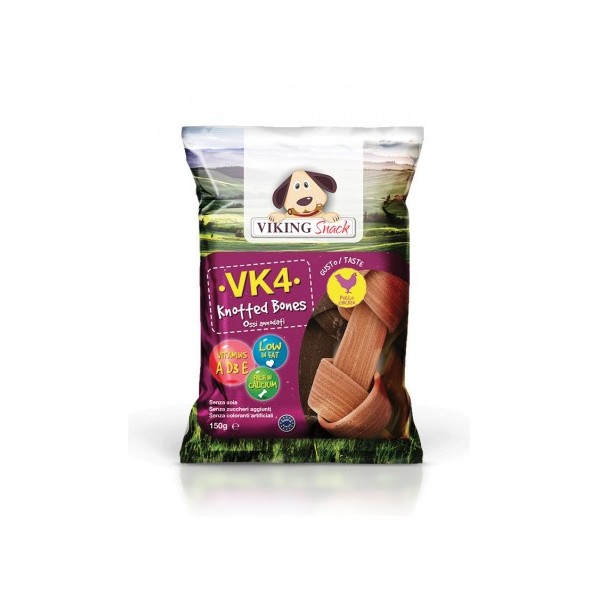 Snacks pour chiens forme os au poulet LEOPET