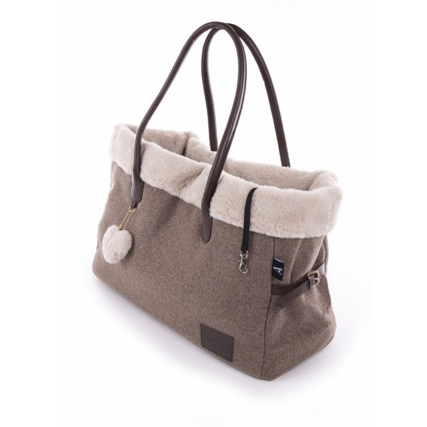 Sac moelleux pour chien et chat couleur chataigne Collection Faubourg MARTIN SELLIER