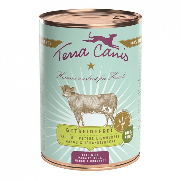 LOT DE 6 Patée pour chien GRAIN FREE au VEAU TERRA CANIS