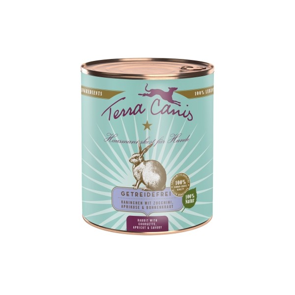 Patée pour chien au lapin 6x800g Grain Free TERRA CANIS