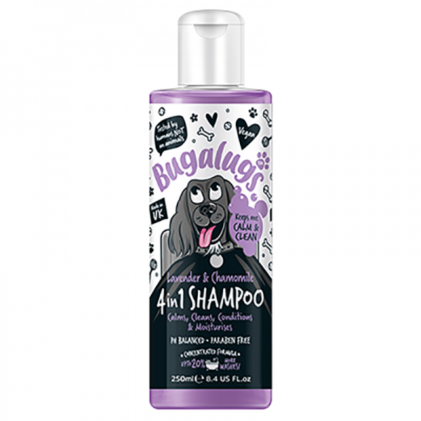 Shampooing pour chien 4 IN 1 Lavande et Camomille BUGALUGS