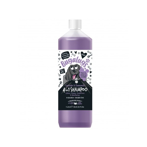 Shampooing pour chien 4 IN 1 Lavande et Camomille BUGALUGS