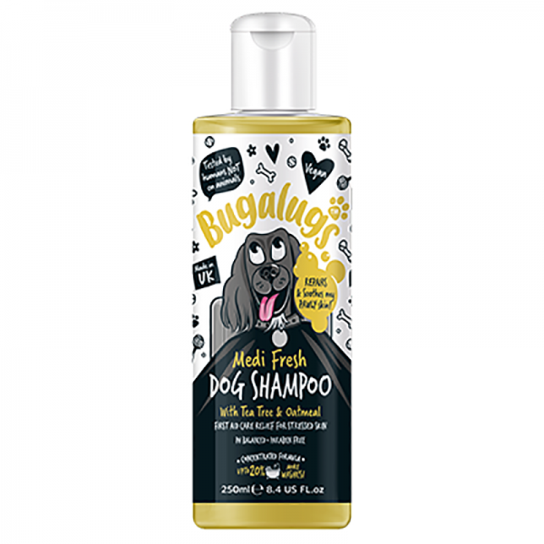 Shampooing pour chien anti démangeaison MEDI FRESH Tea Tree & Oatmeal BUGALUGS