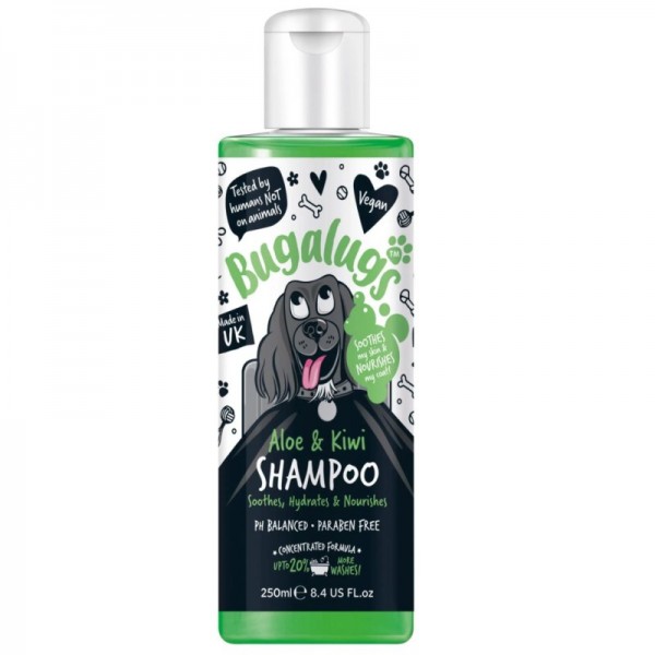 Shampooing pour chien hydratant ALOE VERA & KIWI BUGALUGS