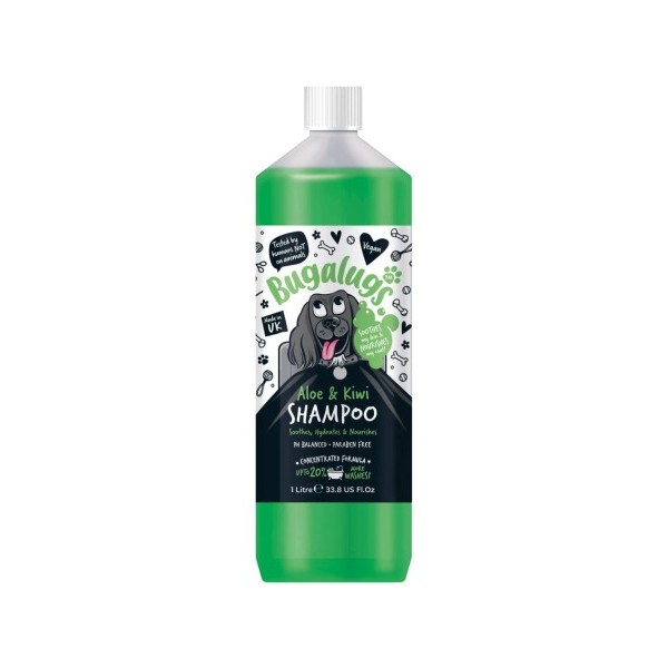 Shampooing pour chien hydratant ALOE VERA & KIWI BUGALUGS