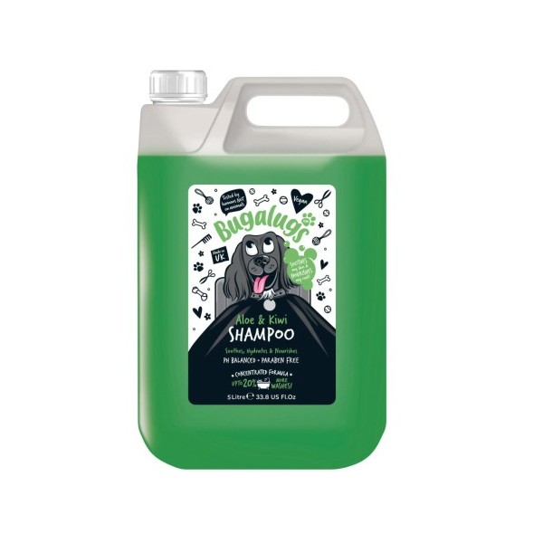 Shampooing pour chien hydratant ALOE VERA & KIWI BUGALUGS