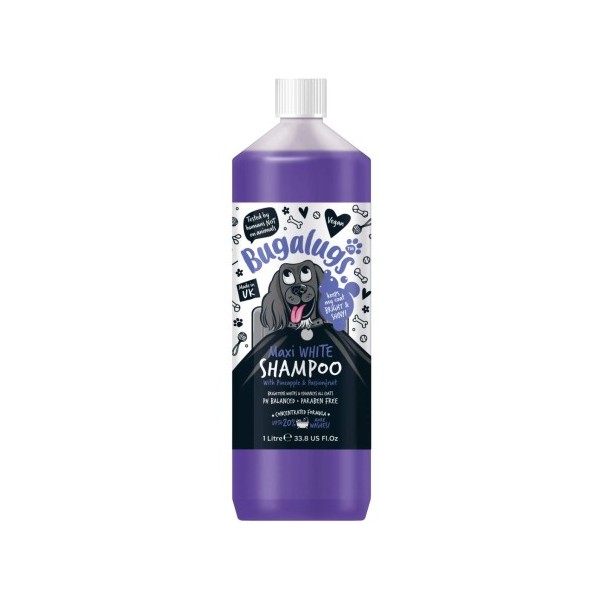 Shampooing pour chien blanchissant MAXI WHITE BUGALUGS