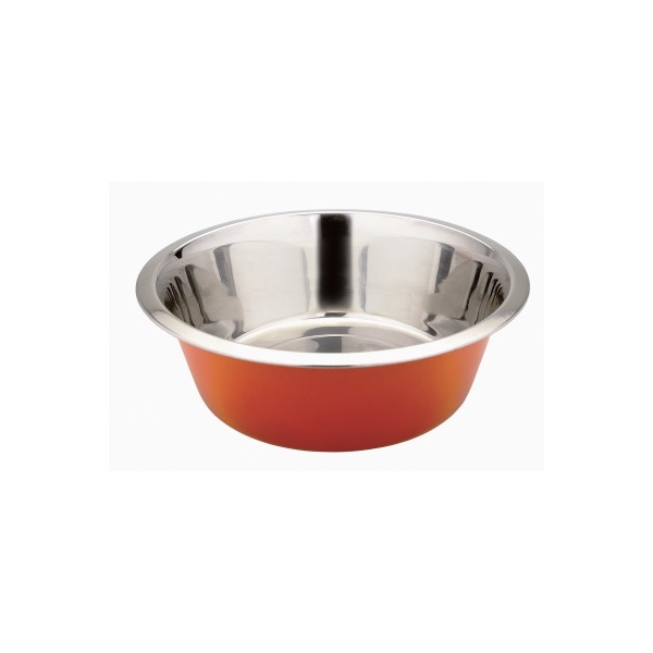 Gamelle inox pour chien et chat couleur Abricot VIVOG