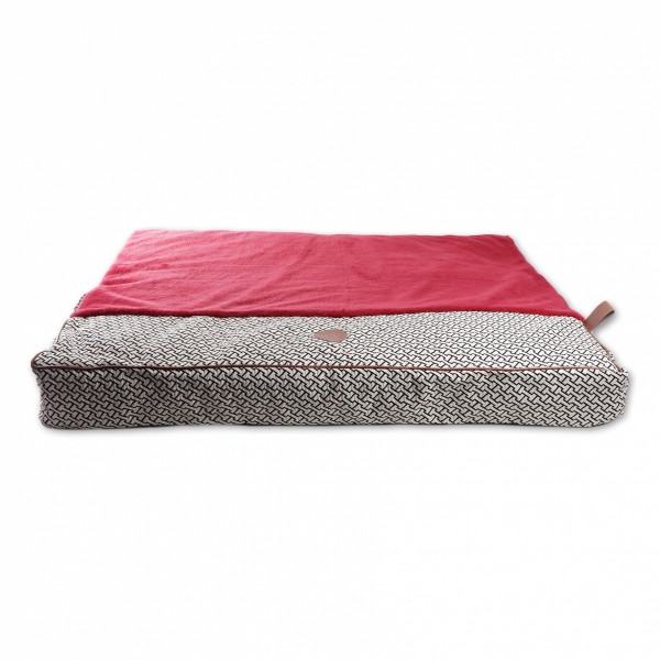 Coussin pour chien et chat Collection Avenue Montaigne déhoussable couleur Rouge MARTIN SELLIER