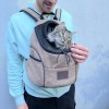 Sac central pour chien et chat couleur chataigne Collection FAUBOURG MARTIN SELLIER