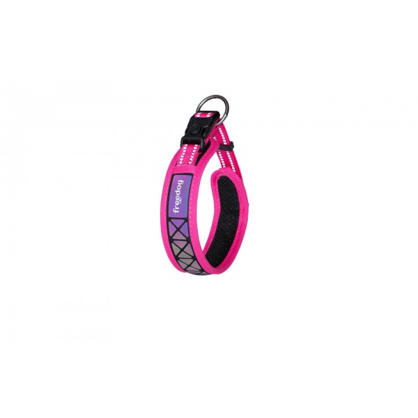 Collier réfléchissant pour chien BORÉAL rose FREEDOG