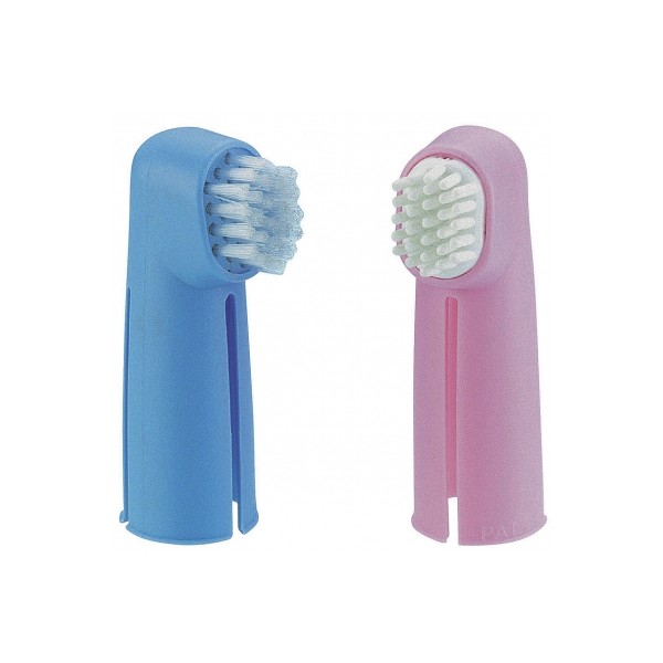 Lot de 2 brosses à dents pour chien et gros chat VIVOG