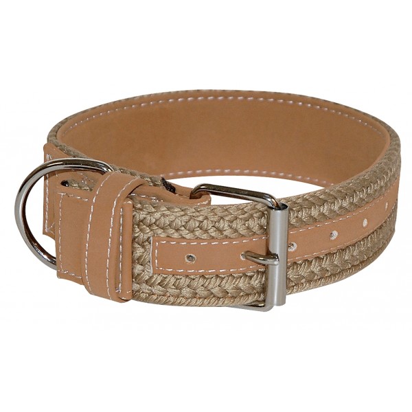 Collier pour chien tressé Camel collection CAVAILLON VIVOG