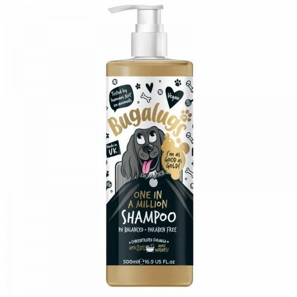 Shampooing pour chien ONE IN A MILLION au PH NEUTRE BUGALUGS