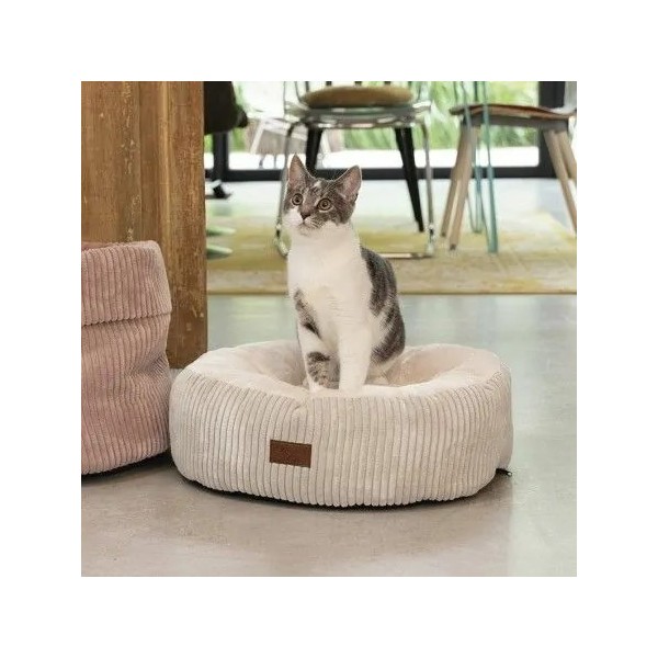 Coussin pour chien ou chat VELOURS CÔTELE gris DESIGNED BY LOTTE