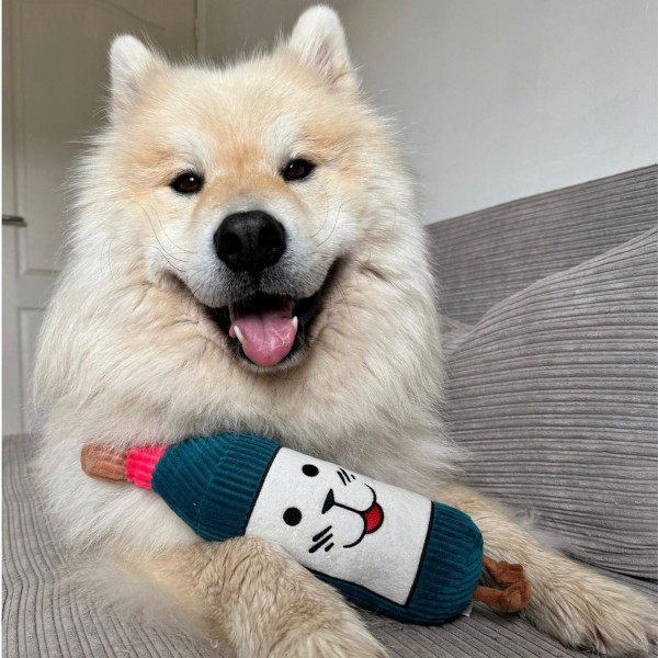 JOUET pour chien Peluche Bouteille de vin MARTIN SELLIER